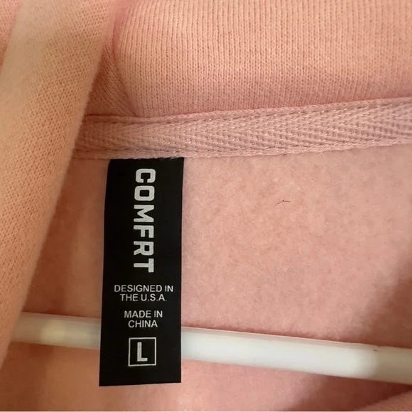 Comfrt oversized pastel bubblegum hoodie sweatshirt - Picture 6 of 9